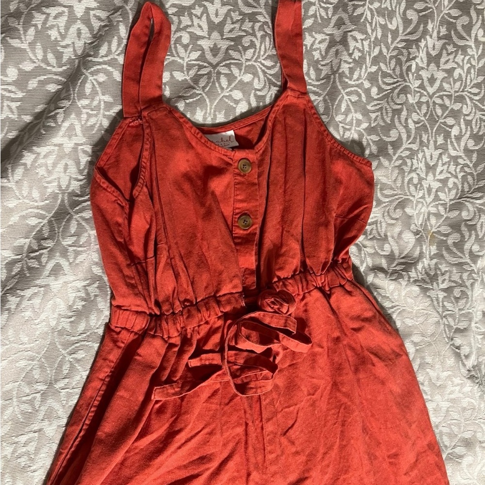 Isabel Maternity Orange Jumpsuit (SOLD)